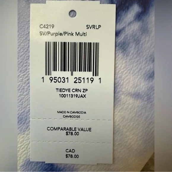 Coach Limited Edition Tie Dye Corner Zip Wristlet - Picture 6 of 6